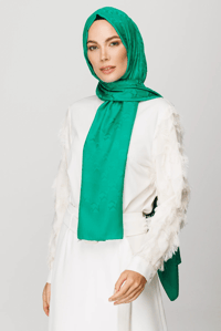 Mc Desen Jakar Şal - Benetton Yeşili