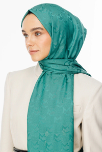 Mc Desen Jakar Şal - Mint Yeşili