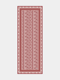 Pastel Pembe Zebra Desen İpek Şal