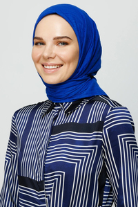 Saks Mavi Bambu Eşarp
