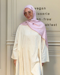 Şeker Pembe Imannoor Armoni Desen Pamuk Jakar Şal