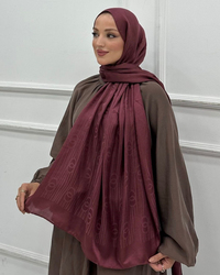 Soft Pembe Imannoor Serena Desen Pamuk Jakar Şal