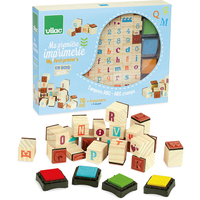 Vilac - First Printer's ABC Stamps - İlk Baskı ABC Mühürler Ahşap Oyuncaklar