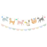 Meri Meri - Cute Kittens Garland - Yavru Kediler Asılan Süs Asılan Süsler