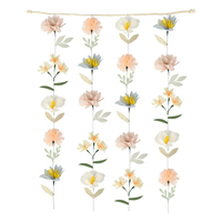 Meri Meri - Flower Wall (Soft Colours) - Çiçek Duvarı (Yumuşak Renkler) Asılan Süsler