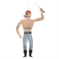 Meri Meri Giant Pirate Decorations - Dev Korsan Dekorlar - 3lü Asılan Süsler