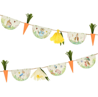 Meri Meri - Peter Rabbit In The Garden Garland - Peter Rabbit Bahçede Asılan Süs Asılan Süsler
