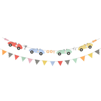 Meri Meri - Race Cars Garland - Yarış Arabaları Asılan Süs Asılan Süsler