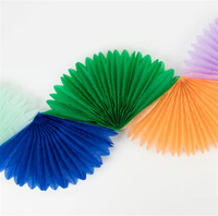 Meri Meri - Rainbow Honeycomb Fan Garland - Gökkuşağı Petekli Yelpaze Asılan Süs Asılan Süsler