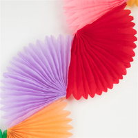 Meri Meri - Rainbow Honeycomb Fan Garland - Gökkuşağı Petekli Yelpaze Asılan Süs Asılan Süsler
