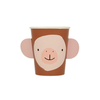 Meri Meri - Animal Parade Character Cups - Hayvan Geçit Töreni Bardaklar - 8'li Bardaklar