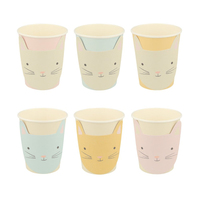 Meri Meri - Cat Cups - Kedi Bardaklar - 8'li Bardaklar