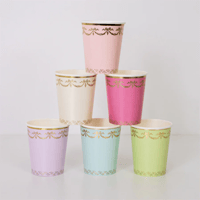 Meri Meri - Ladurée Paris Cups - Ladurée Paris Bardaklar (8'li) Bardaklar