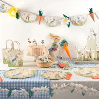 Meri Meri - Peter Rabbit Side Plates - Peter Rabbit Tabaklar - 8'li Bardaklar
