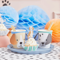 Meri Meri - Puppy Cups - Yavru Köepk Bardaklar - 8'li Bardaklar