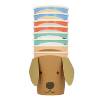 Meri Meri - Puppy Cups - Yavru Köepk Bardaklar - 8'li Bardaklar