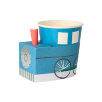 Meri Meri - Train Cups - Tren Bardaklar - 8li Bardaklar