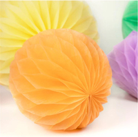 Meri Meri - Pastel Honeycomb Decoration Kit - Pastel Petek Dekor Kiti - 16lı Çarklar & Küreler