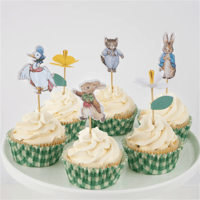 Meri Meri - Peter Rabbit In The Garden Cupcake Kit - Peter Rabbit Bahçede Cupcake Kiti - 24'lü Cupcake Setleri