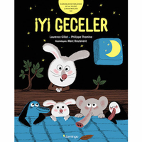DomingoDomingo Yayınevi - İyi Geceler (2-5 Yaş Uyku Öncesi Kitapları) Karanlıkta Parlayan Ay ve Yıldız Çıkartmalarıyla9786051980874