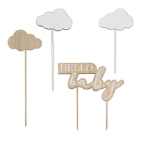 Ginger RayAhşap Pasta Süsü - Hello BabyHBA-104