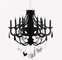 Meri Meri - Black Paper Chandelier - Siyah Avize Gizden Gelenler