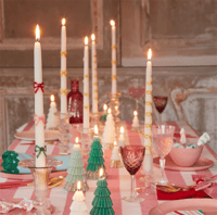 Meri Meri - Gold Swirl Taper Candles - Altın Kıvrımlı Mumlar (2'li) Gizden Gelenler