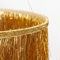 Meri Meri - Gold Tinsel Chandelier - Altın Püsküllü Süs Avize Gizden Gelenler