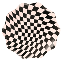 Meri Meri - Halloween Checker Dinner Plates - Cadılar Bayramı Damalı Tabaklar (8'li) Gizden Gelenler