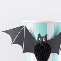 Meri Meri - Halloween Honeycomb Cups - Cadılar Bayramı Bardaklar (8'li) Gizden Gelenler