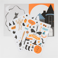 Meri Meri - Halloween Sticker Play Set - Cadılar Bayramı Çıkartma Oyun Seti Gizden Gelenler