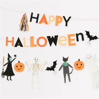 Meri Meri - Happy Halloween Garland - Happy Halloween Asılan Süs Gizden Gelenler
