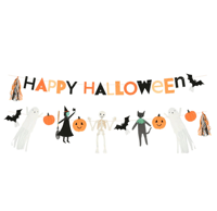 Meri Meri - Happy Halloween Garland - Happy Halloween Asılan Süs Gizden Gelenler