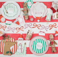 Meri Meri - Jolly Christmas Santa Plates - Noel Baba Tabaklar (8'li) Gizden Gelenler