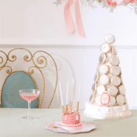 Meri Meri - Ladurée Paris Gold Leaf Candles - Laduree Paris Altın Detaylı Mumlar (16'lı) Gizden Gelenler