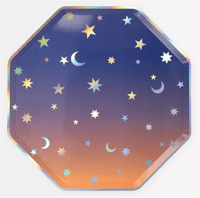 Meri Meri - Making Magic Star Dinner Plates - Make Magic Yıldızlı Tabaklar (L) (8'li) Gizden Gelenler