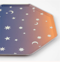 Meri Meri - Making Magic Star Dinner Plates - Make Magic Yıldızlı Tabaklar (L) (8'li) Gizden Gelenler