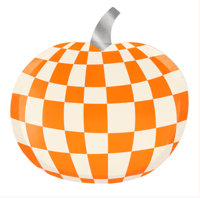 Meri Meri - Mod Pattern Pumpkin Plates - Modern Balkabağı Tabaklar (8'li) Gizden Gelenler
