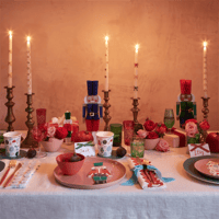 Meri Meri - Multi Colour Bow Taper Candle - Renkli Kurdeleli Mumlar (2'li) Gizden Gelenler