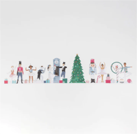 Meri Meri - Nutcracker Concertina Card - Nutcracker Tebrik Kartı Gizden Gelenler