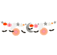 Meri Meri - Pastel Honeycomb Halloween Garland - Halloween Pastel Tonlar Asılan Süs Gizden Gelenler