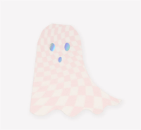 Meri Meri - Pink Checker Ghost Napkins - Pembe Kareli Hayalet Peçeteler (16'lı) Gizden Gelenler