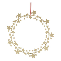 Meri Meri - Sparkly Star Wreath - Parıltılı Yıldız Çelenk Gizden Gelenler
