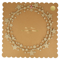 Meri Meri - Sparkly Star Wreath - Parıltılı Yıldız Çelenk Gizden Gelenler