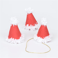 Meri Meri - Surprise Santa Hats - Süprizli Noel Baba Şapkalar (3'lü) Gizden Gelenler