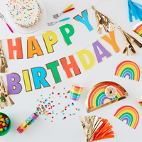Renkli Happy Birthday Asıllan Süs Gizden Gelenler