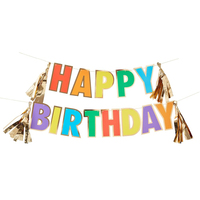 Renkli Happy Birthday Asıllan Süs Gizden Gelenler