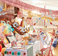 Meri Meri - Circus Party Bags - Sirk Parti Çantaları (8'li) Hediye Çantaları