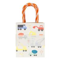 Meri Meri - Construction Party Bag - İnşaat Parti Çantaları - 8'li Hediye Çantaları