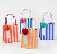 Meri Meri - Stripe Party Bags - Çizgili Hediye Çantaları (8'li) Hediye Çantaları